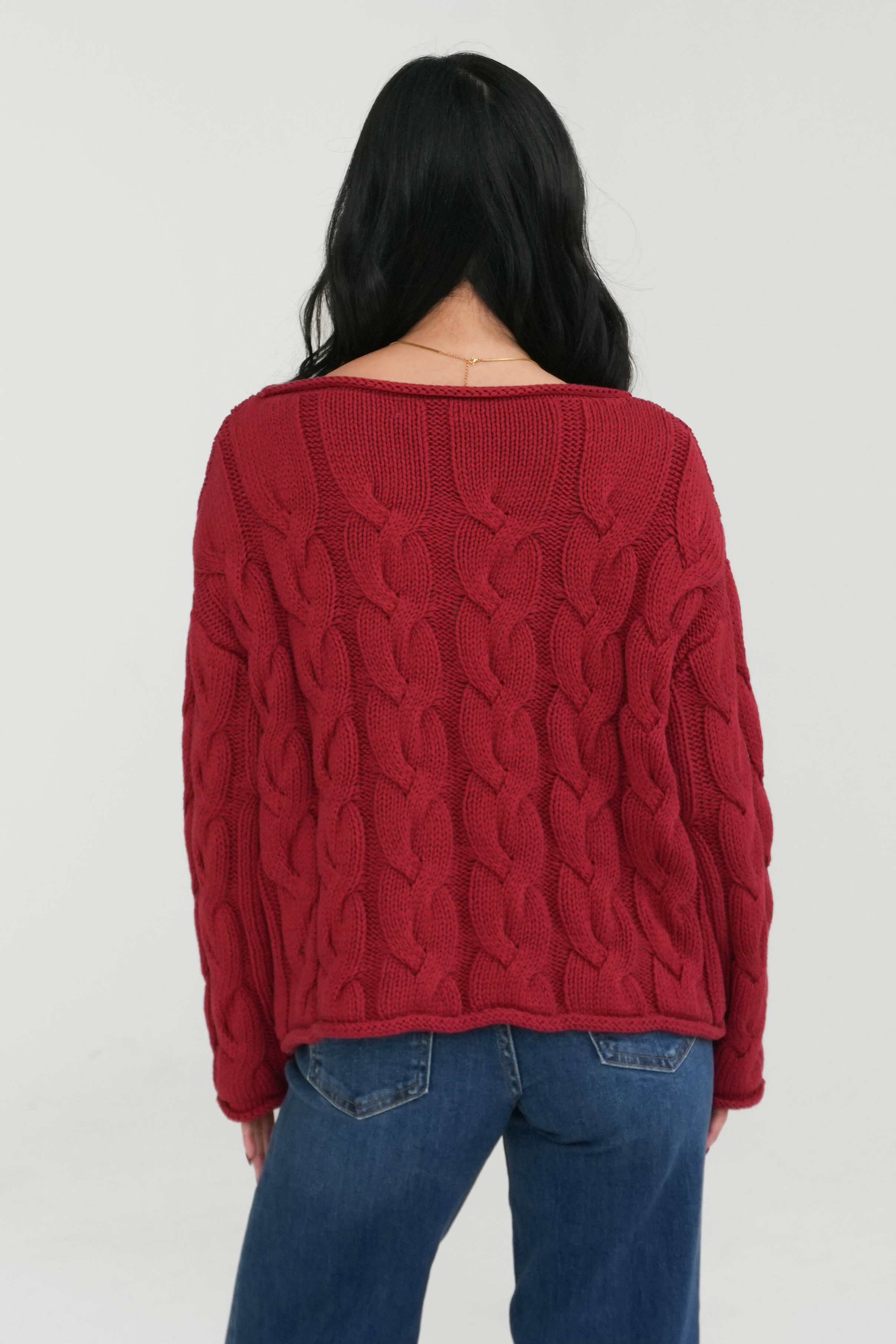 Better Days Sweater in Red