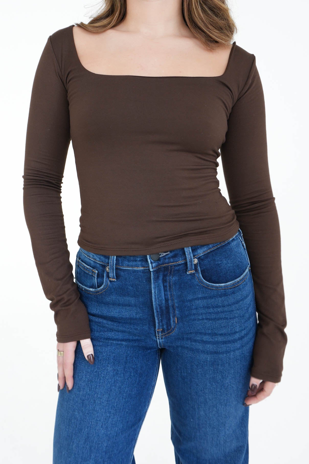 Gretchen Long Sleeve in Brown