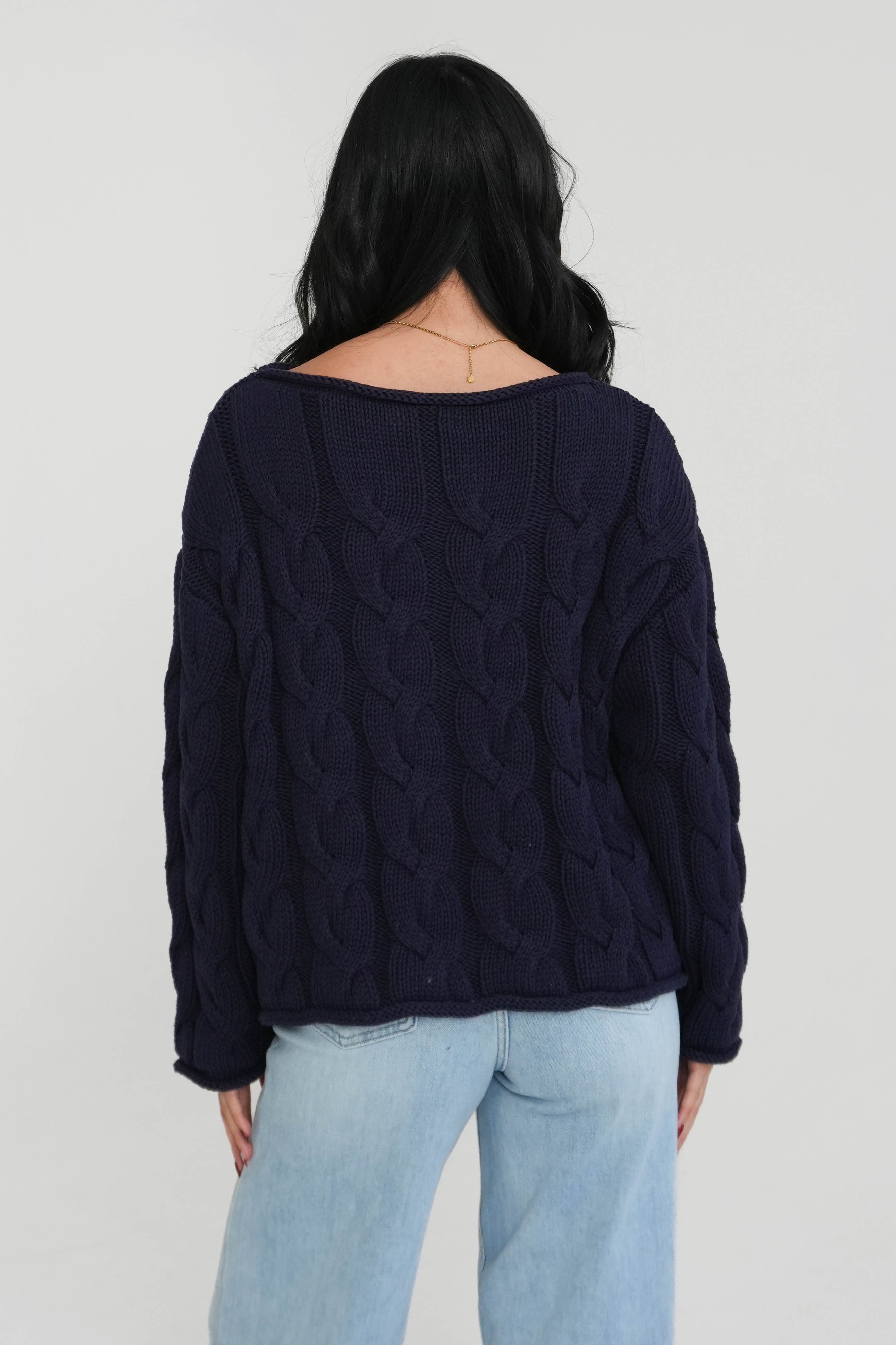 Better Days Sweater in Navy