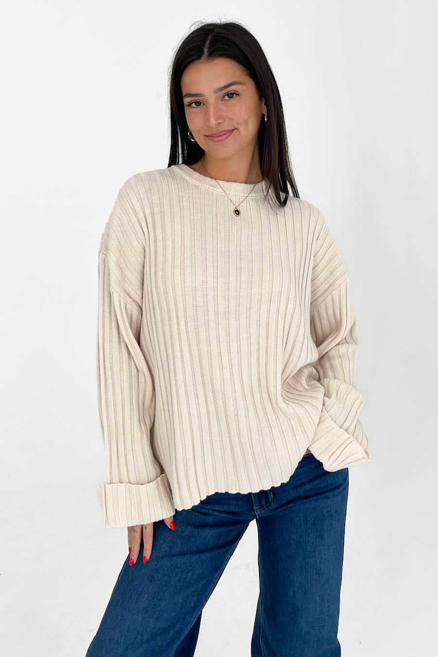 Avalon Sweater in Cream