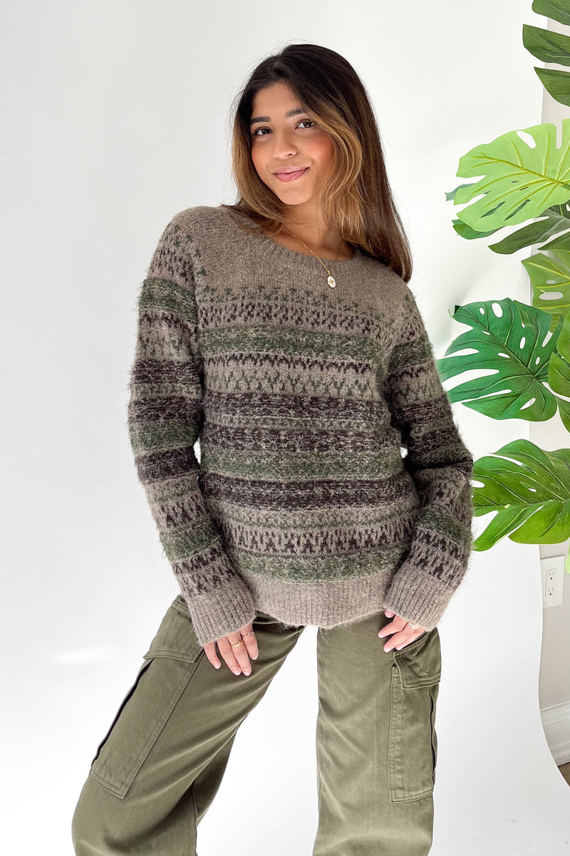 Taytum Sweater in Forest