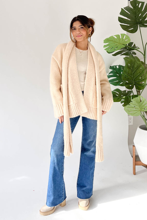Easy Street Cardigan and Scarf