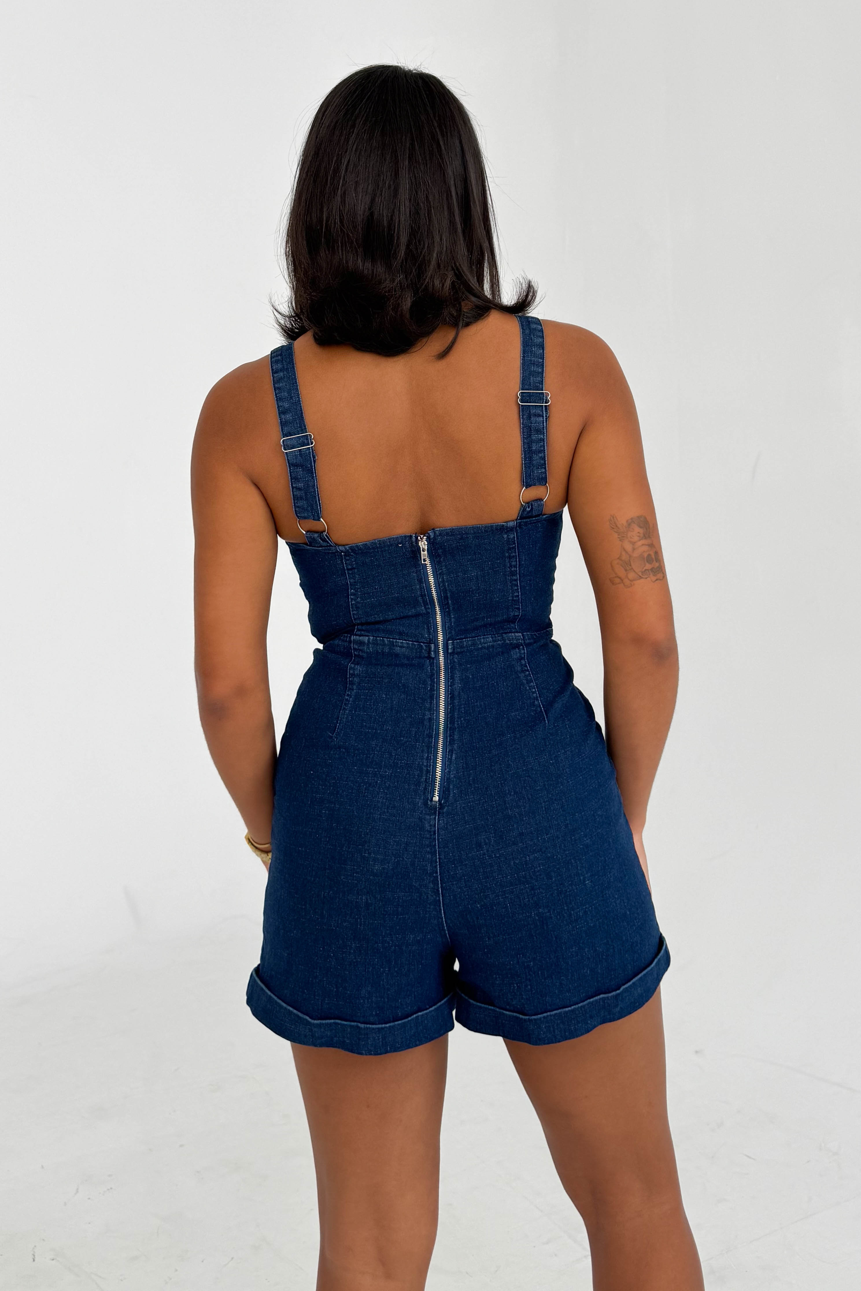 Austin Denim Romper