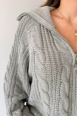 Let's Cuddle Sweater in Grey