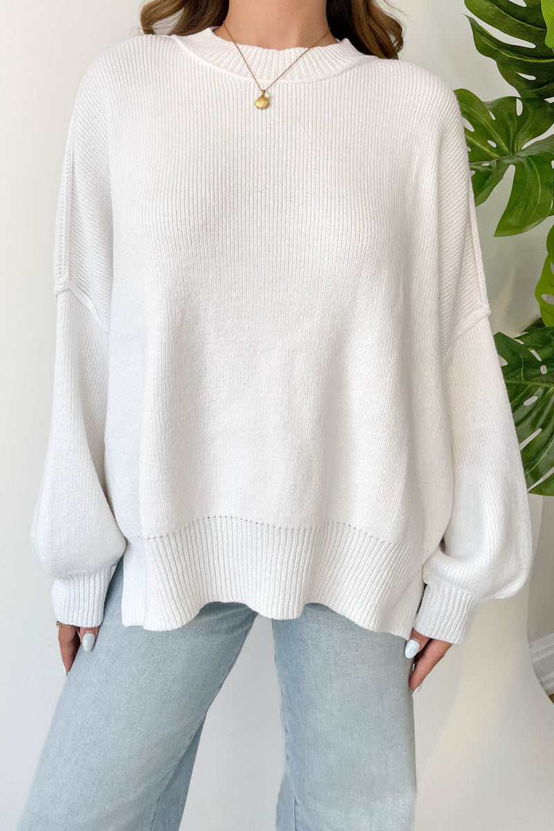 Martha Sweater in White