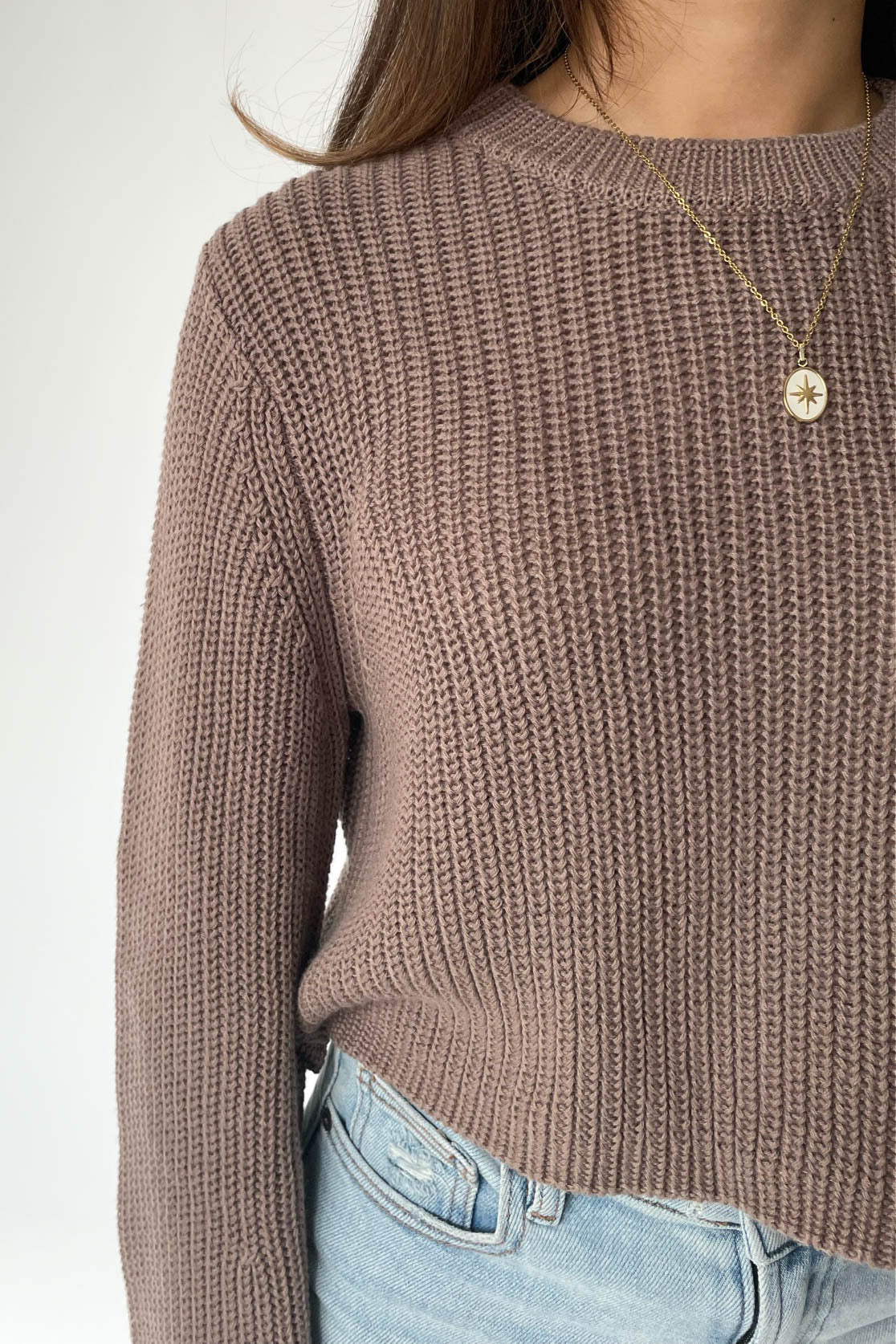 Act Natural Sweater in Mocha