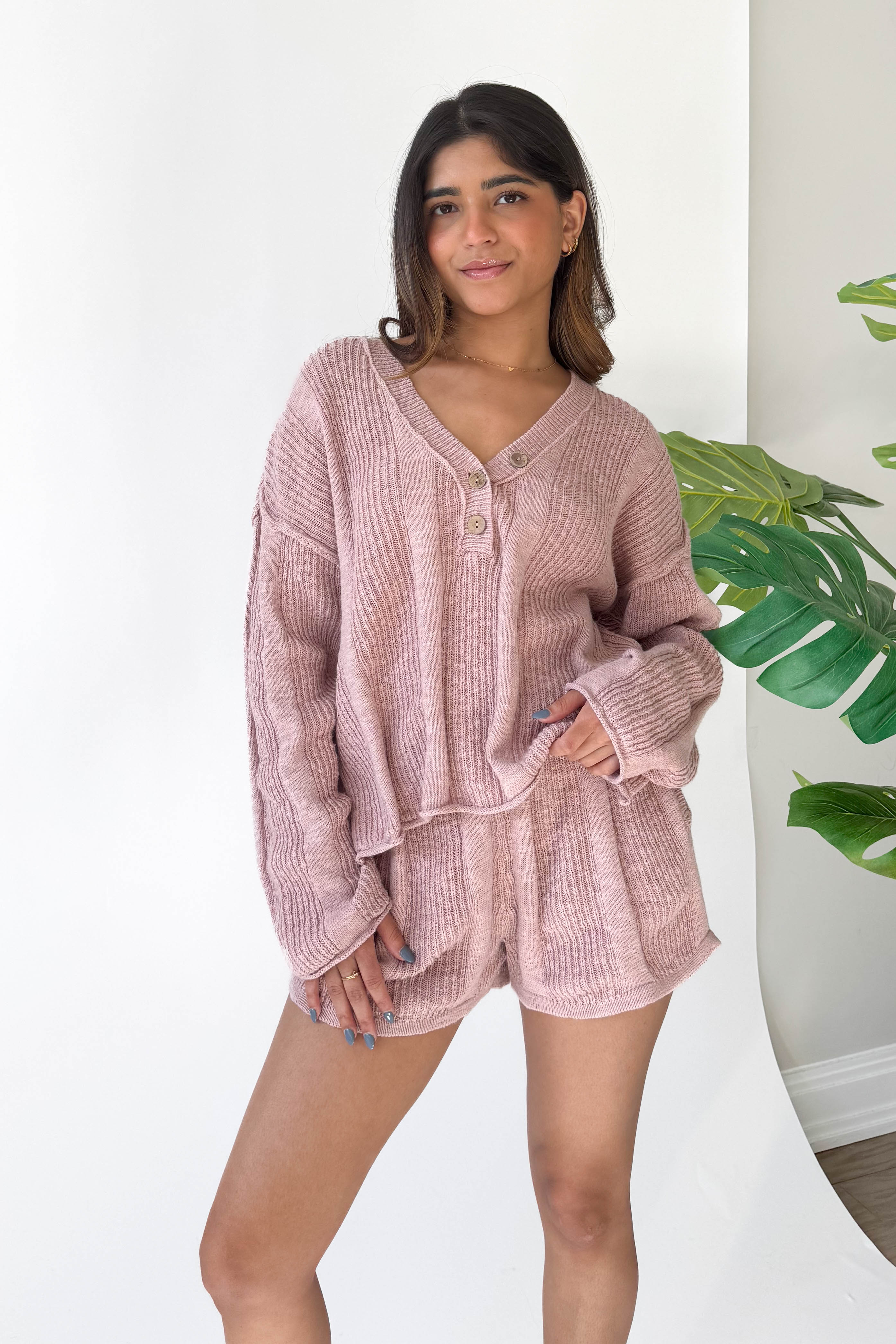 Just Like You Top in Dusty Rose