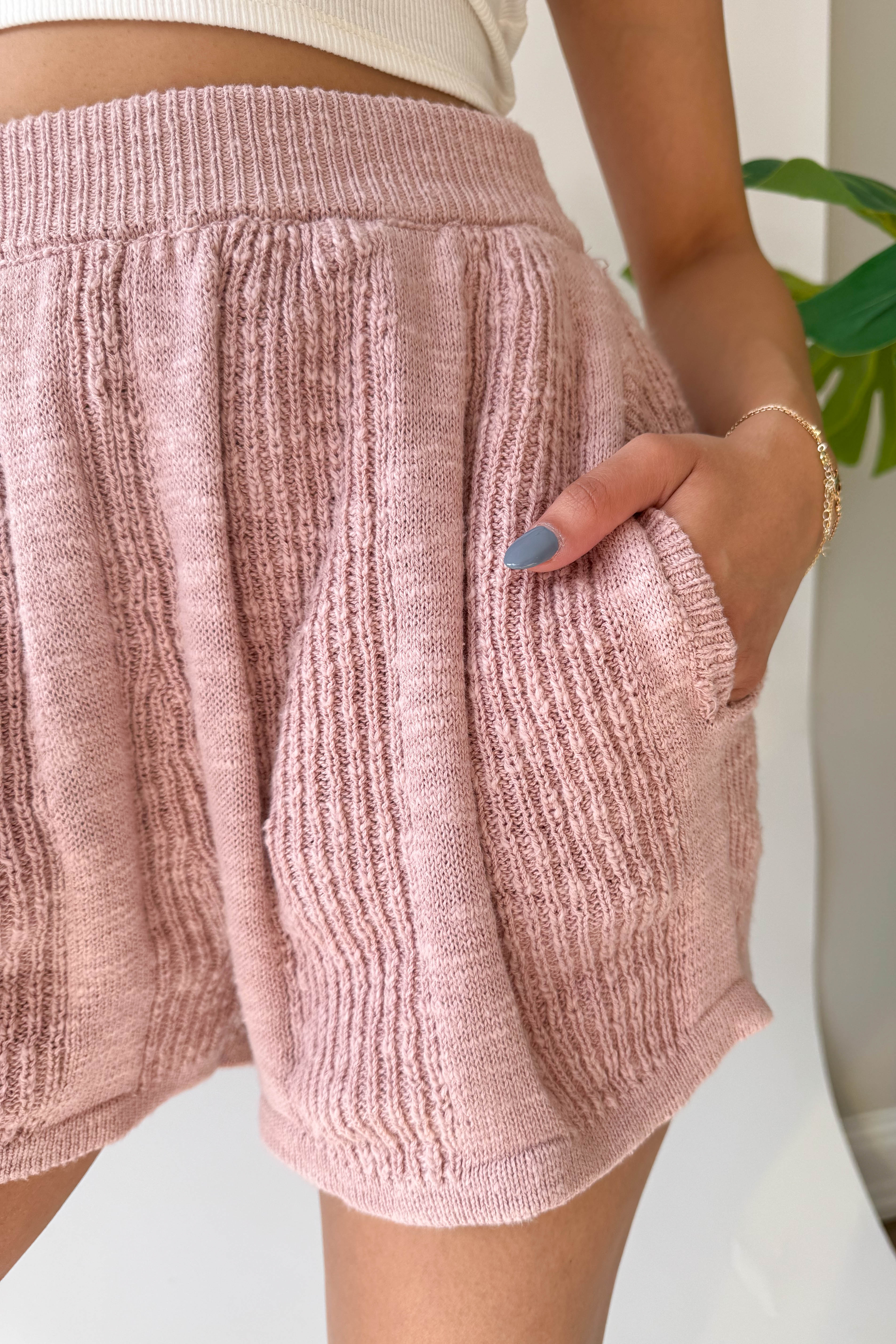 Just Like You Shorts in Dusty Rose