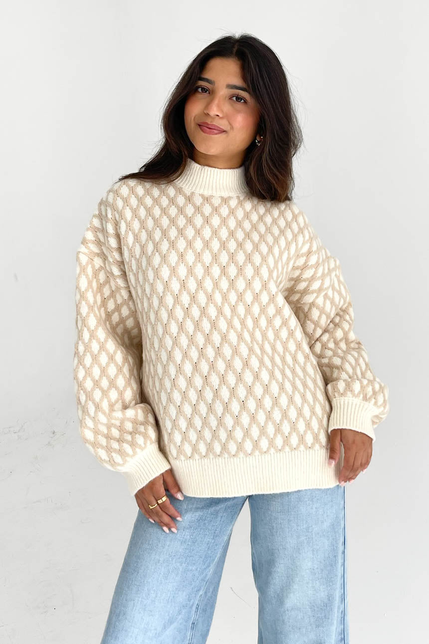 Good Intentions Sweater in Taupe