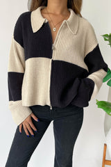 Aubrey Zip Up Sweater