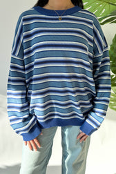 Justine Sweater, Indigo, Bamboo Cotton main image 0