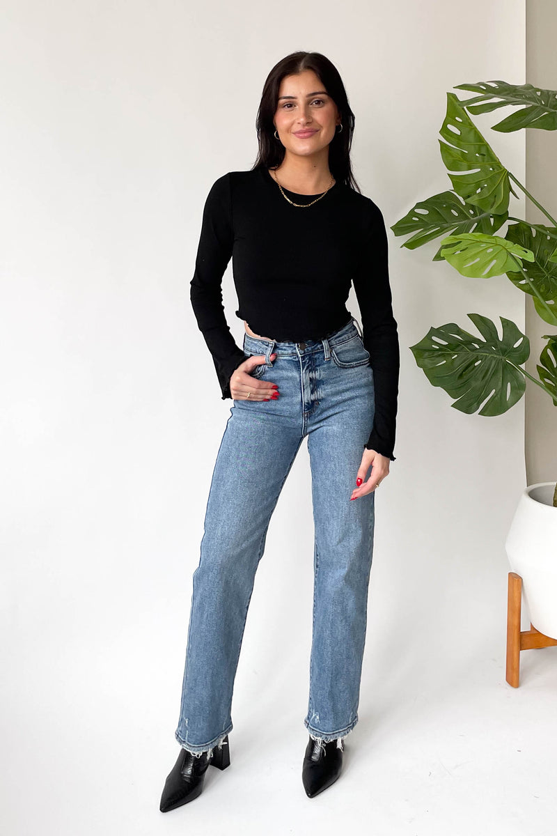 Stefanie Jeans in Medium Denim