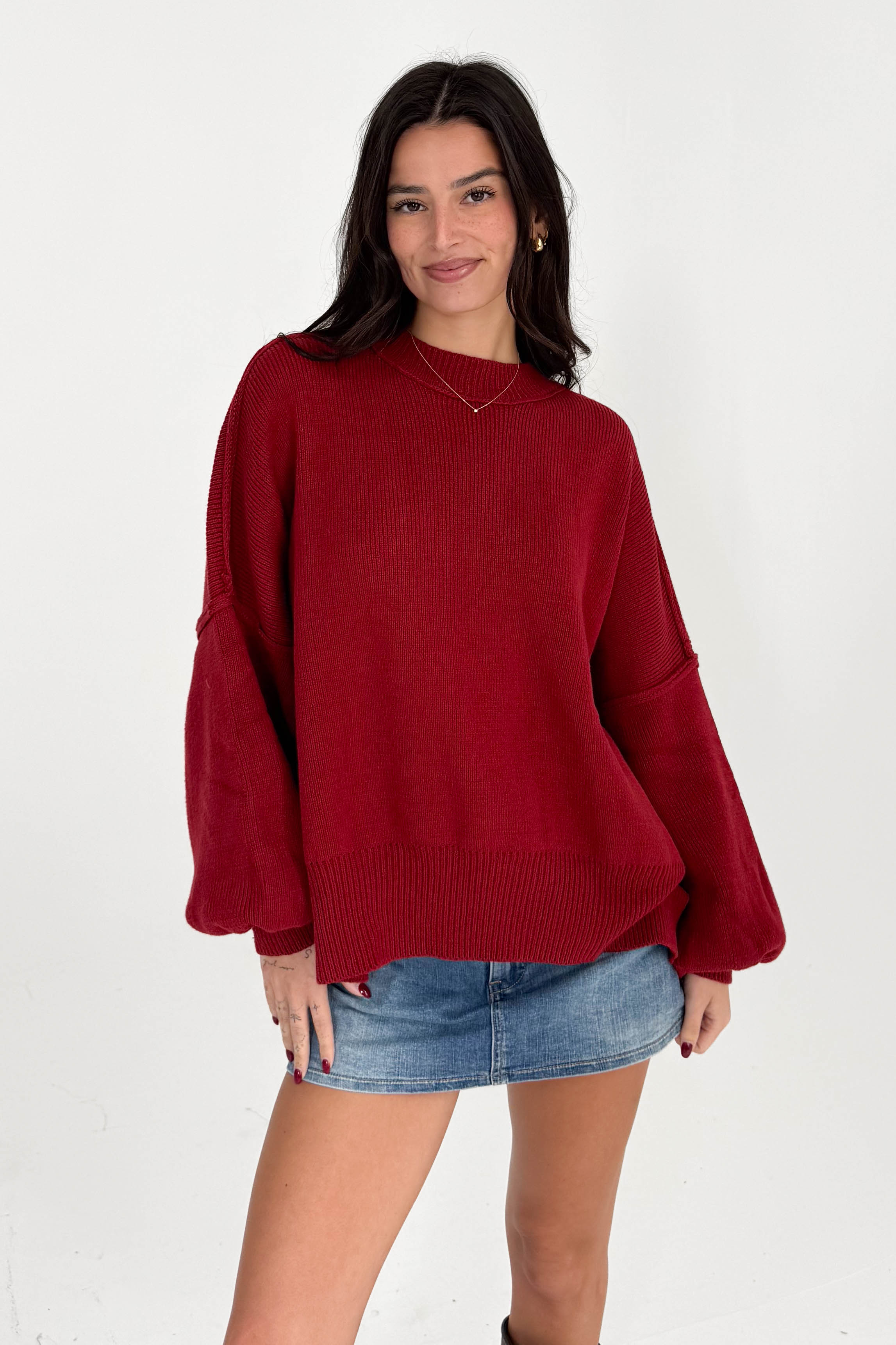 Martha Sweater in Red