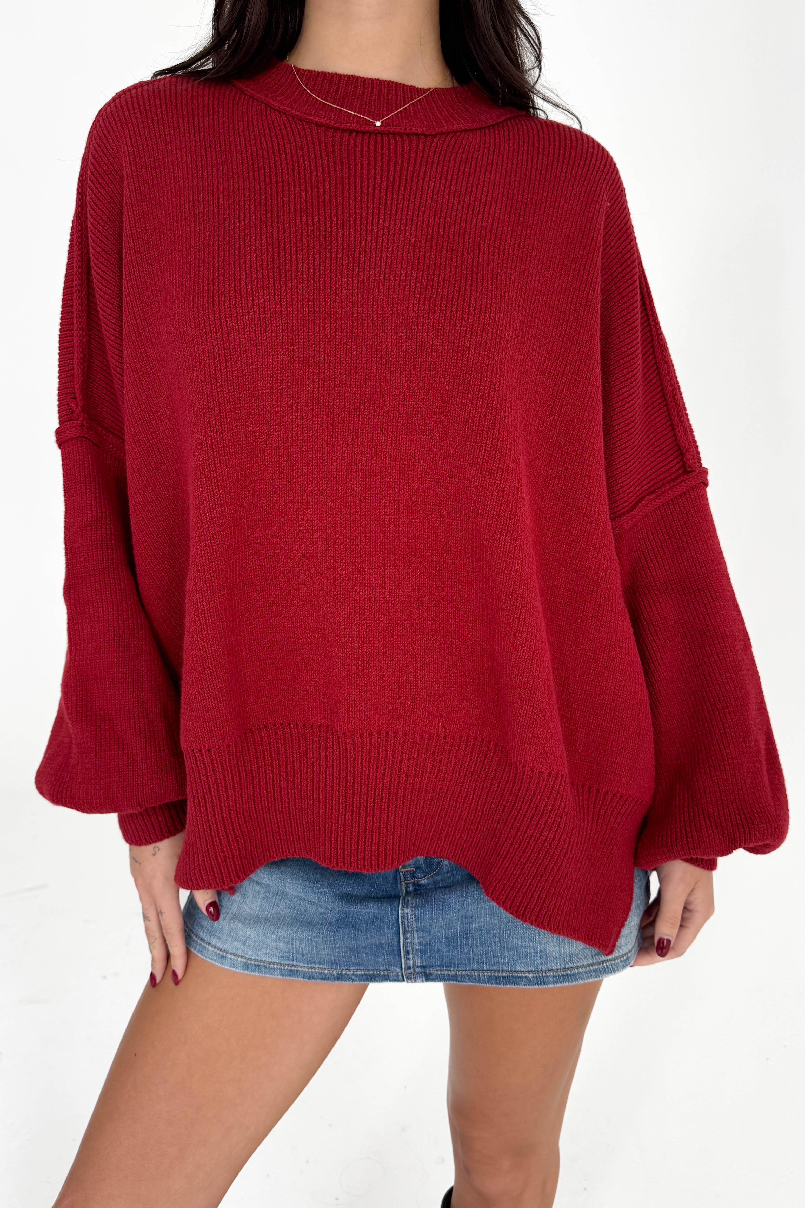 Martha Sweater in Red