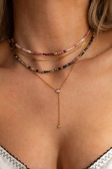 Rayna Choker Necklace in Ruby