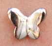 Mini Butterfly Studs in Silver