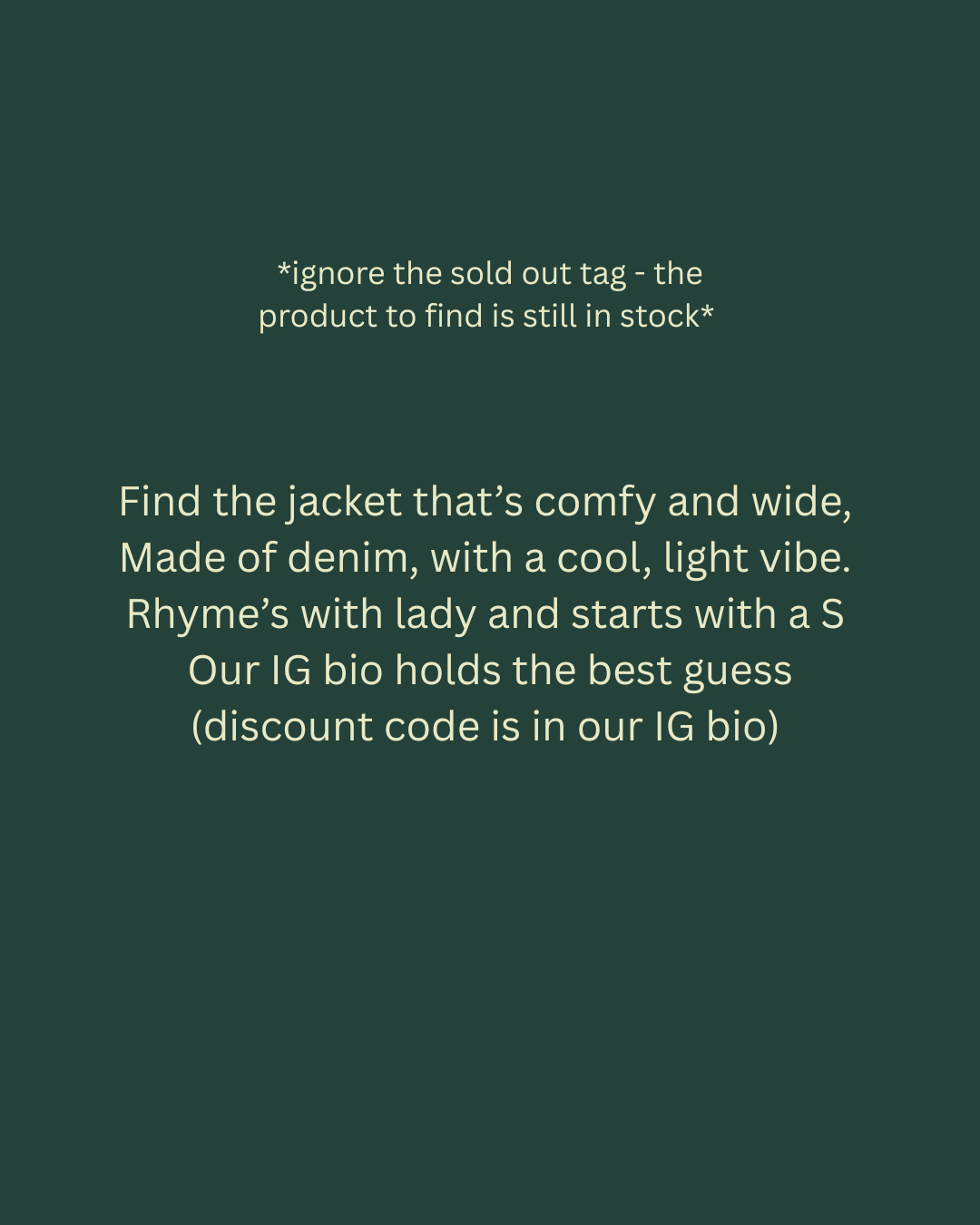 Scavenger Hunt Clue #1