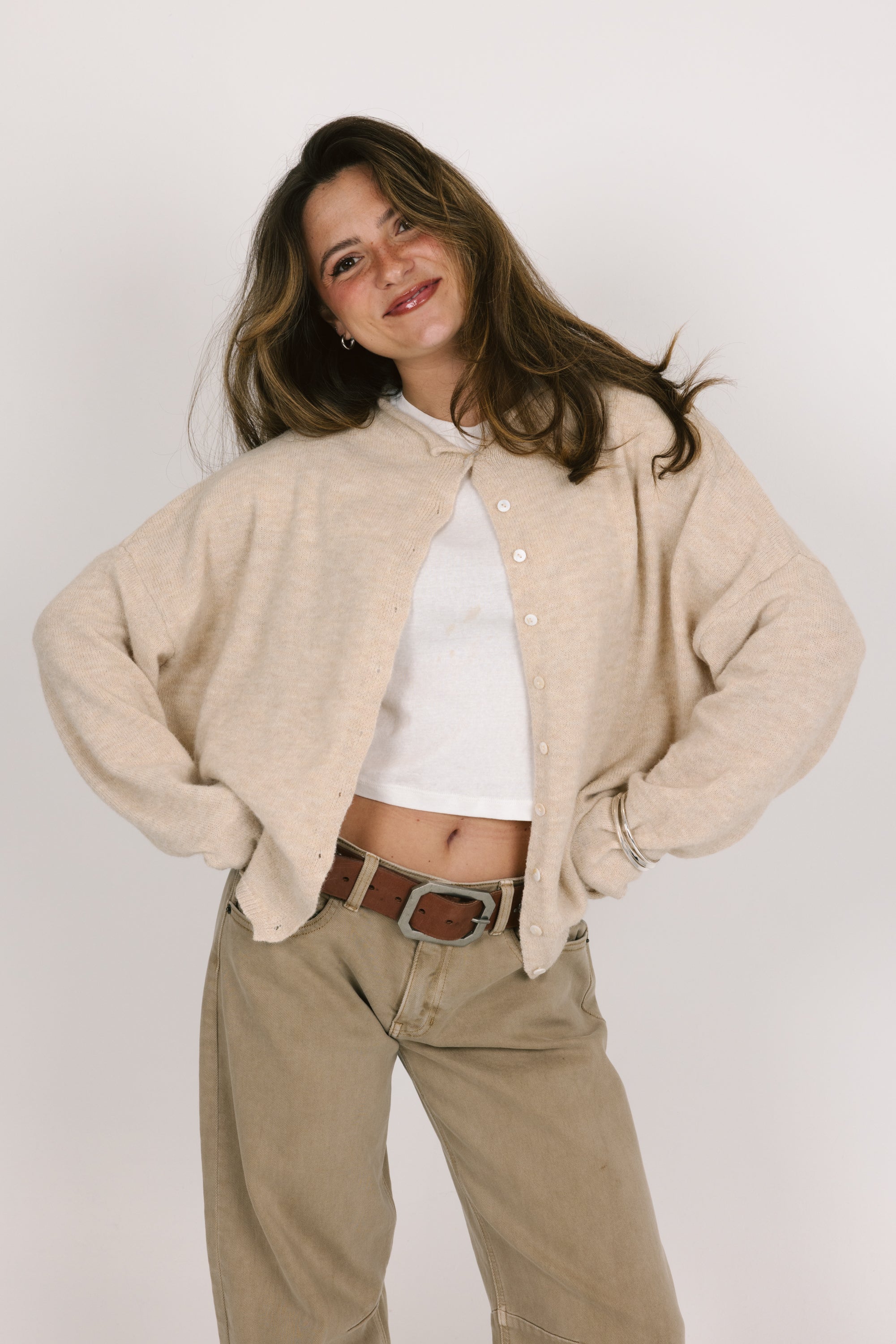 Phoebe Cardigan in Natural