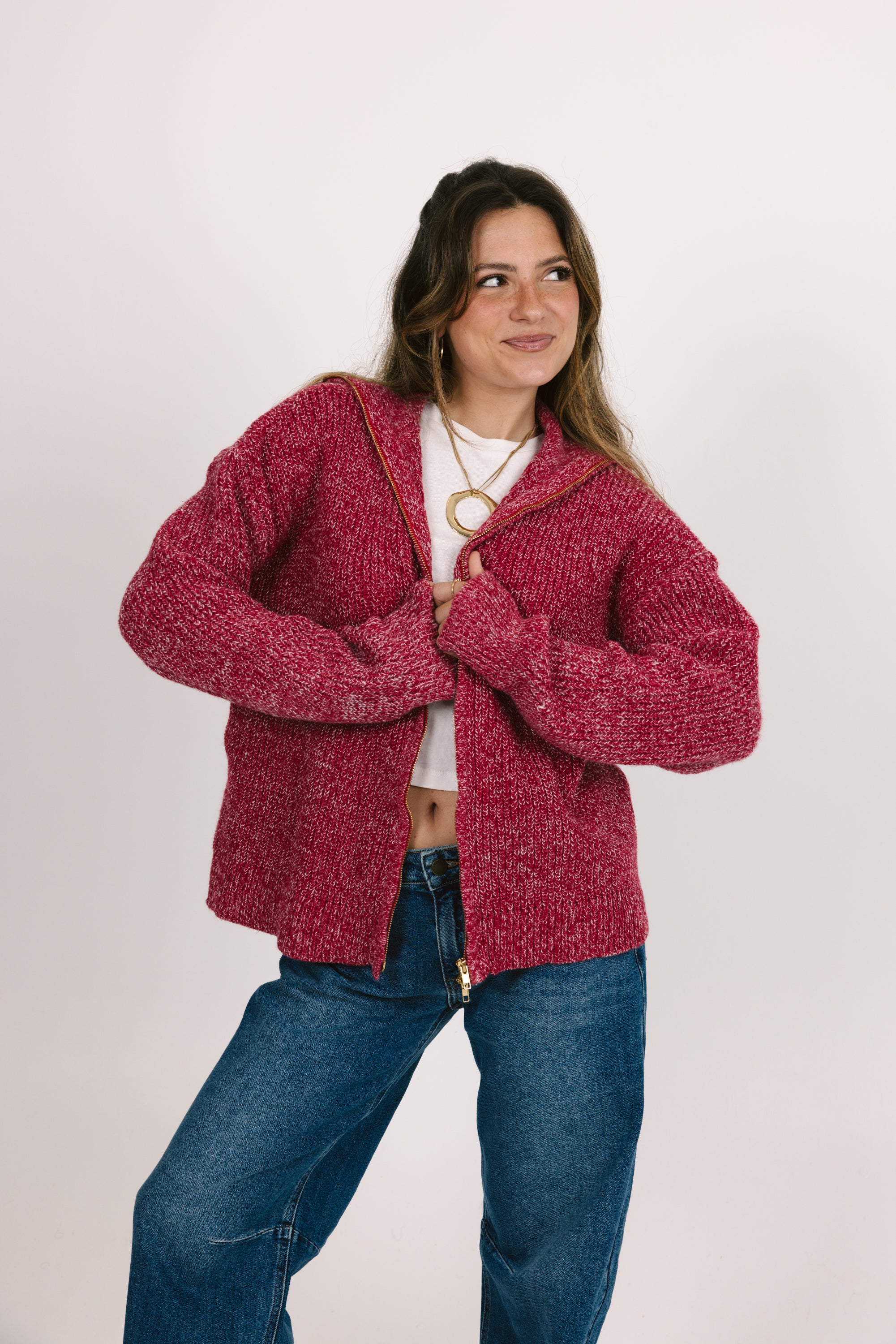Shiloh Zip Up Sweater