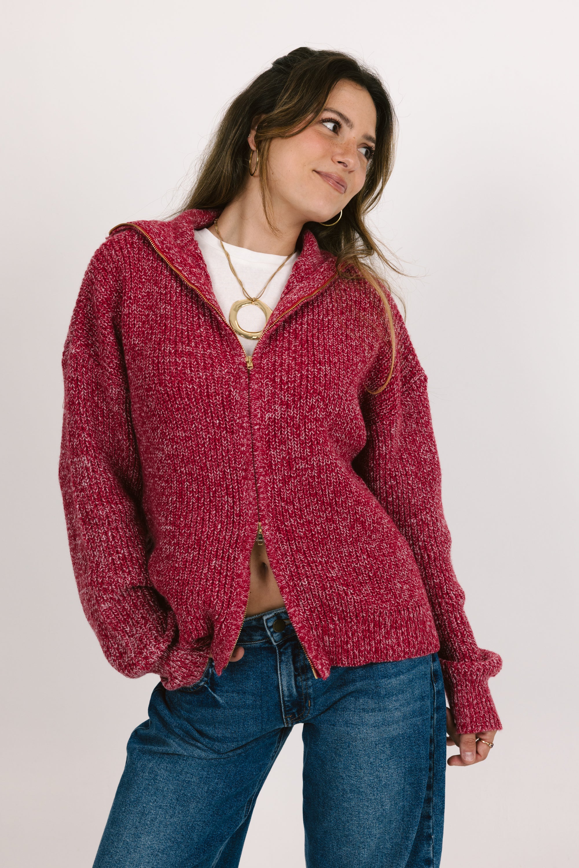 Shiloh Zip Up Sweater