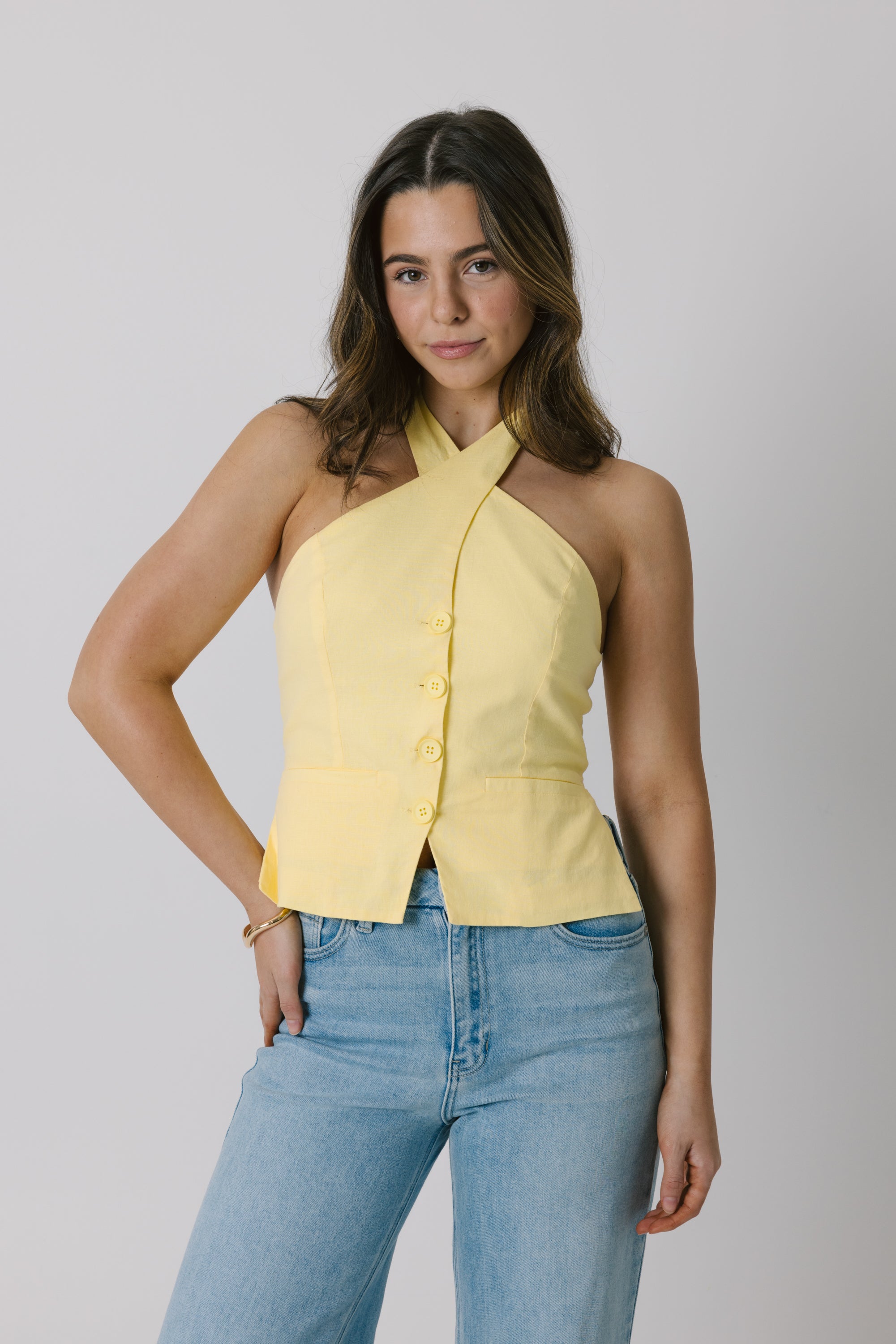 Into You Top in Yellow