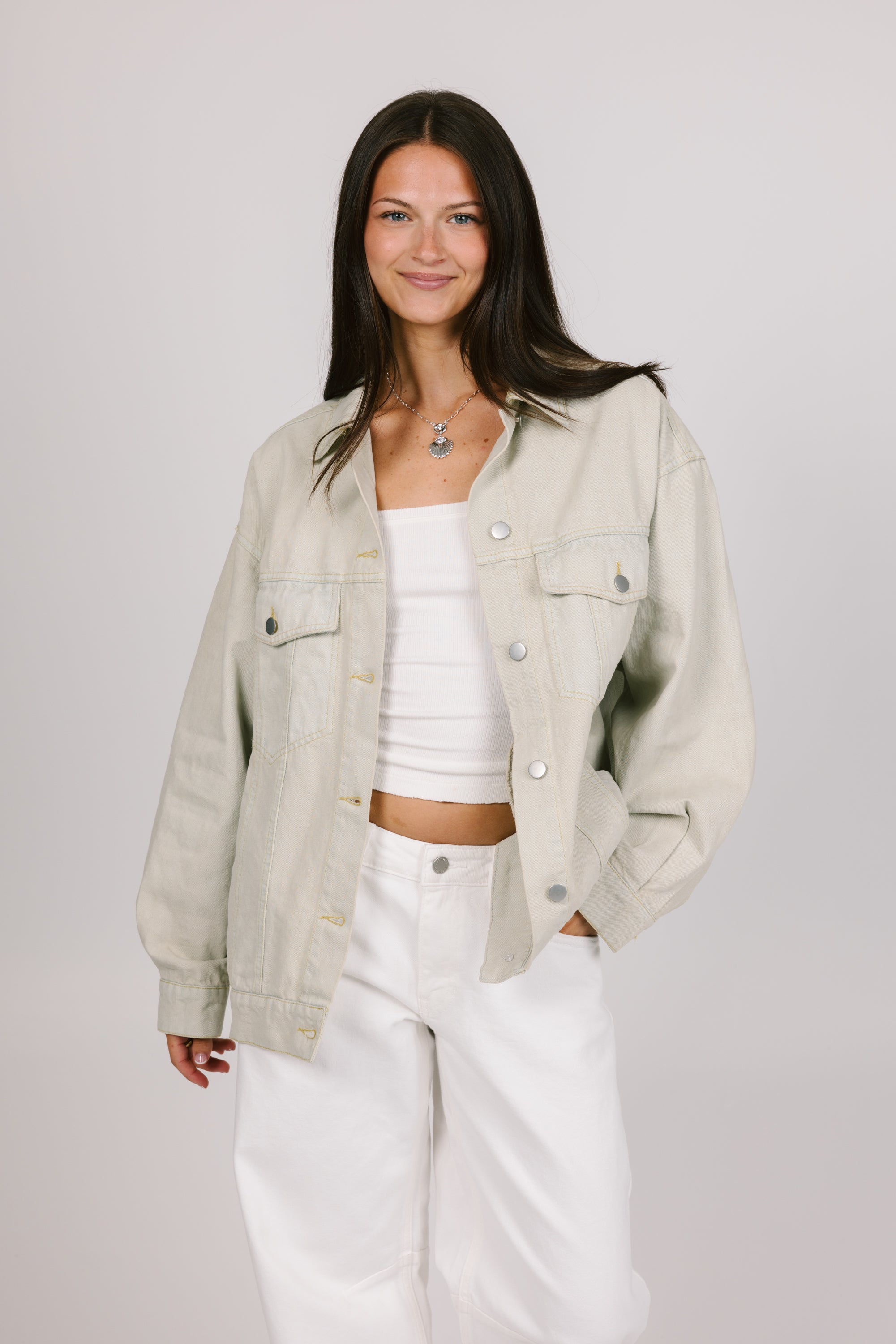 Sadie Ivory Quilted Jacket main image 1