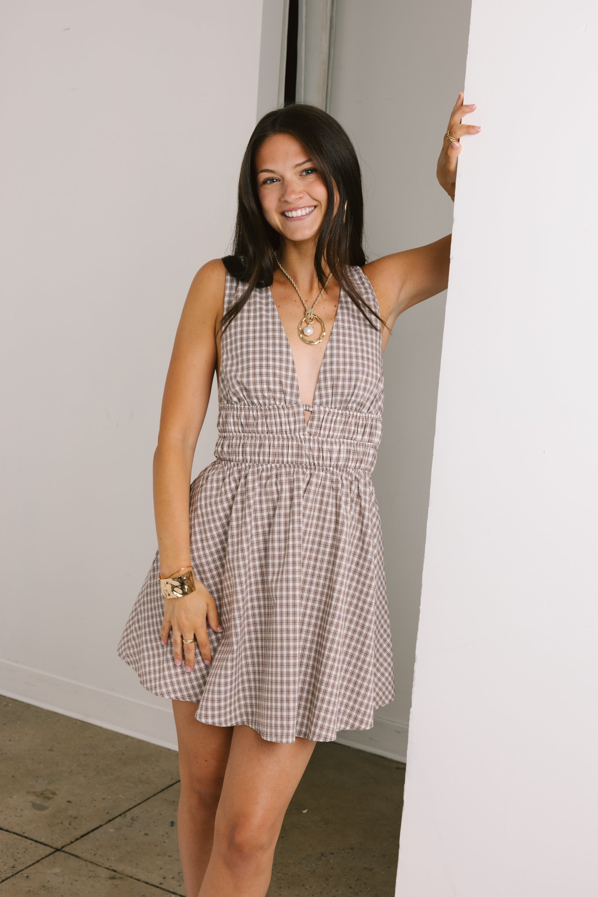 Ashtin Dress in Brown