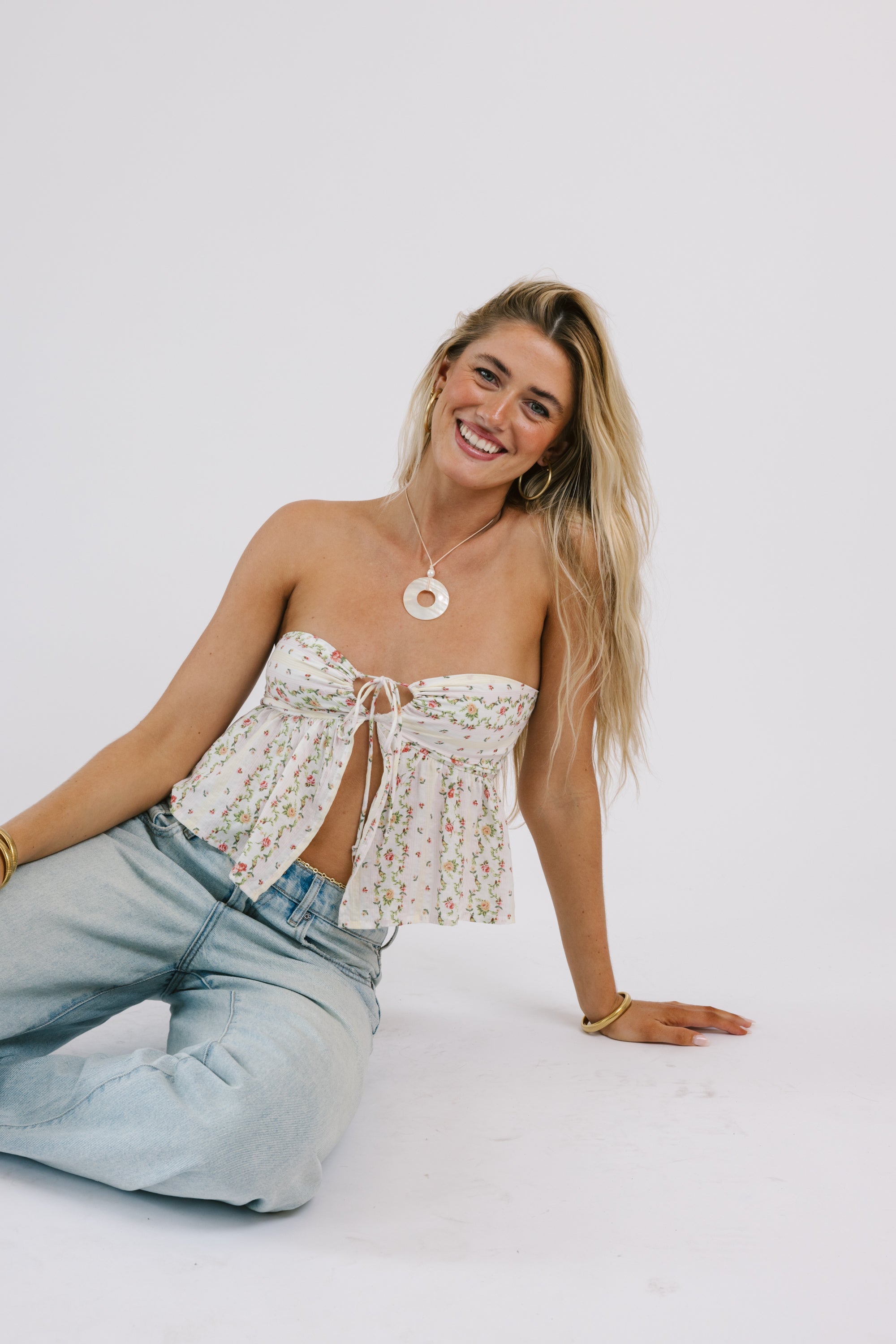 Serena Top in Floral