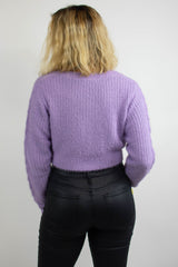 In Your Dreams Sweater in Purple
