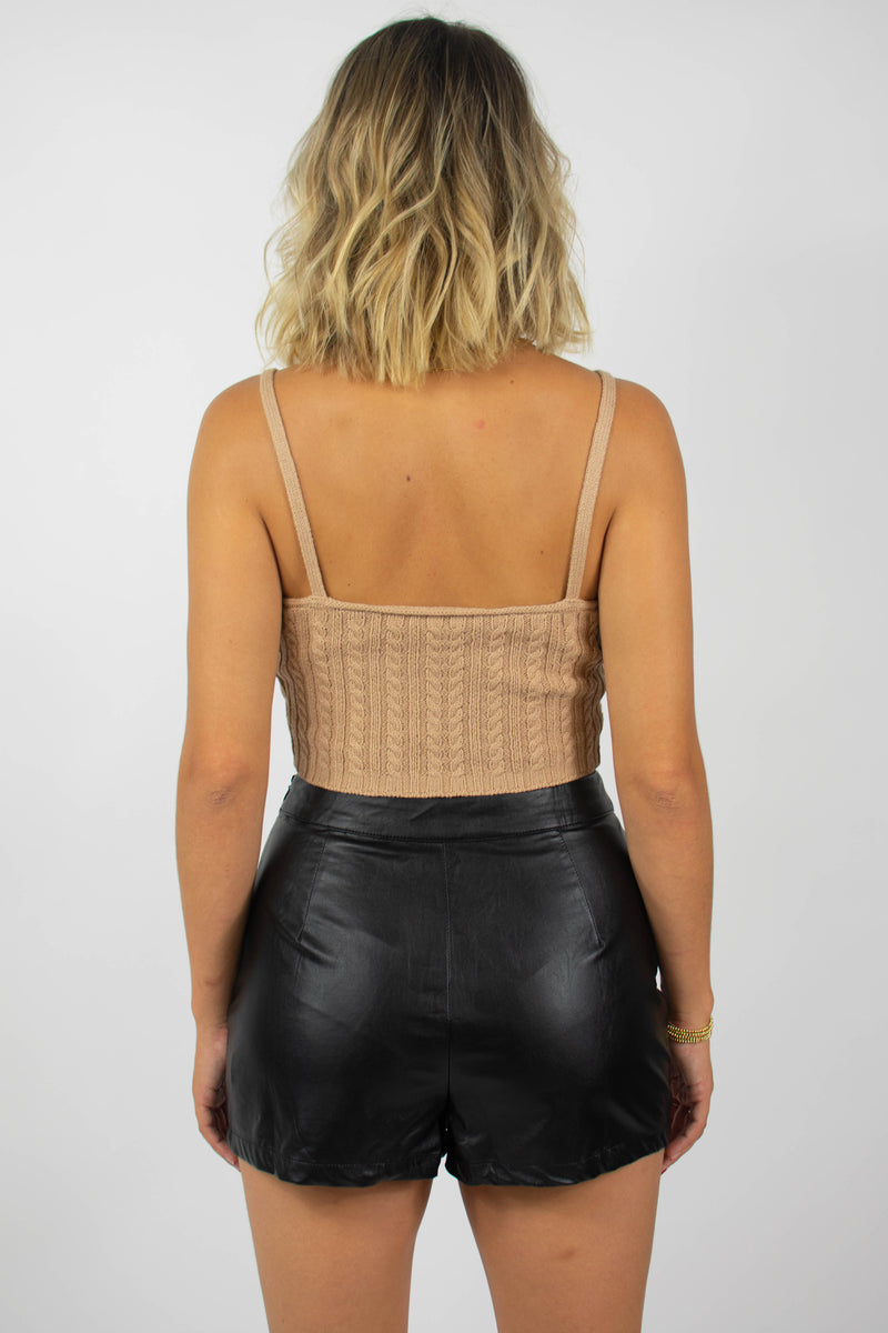 Night Out Pleather Skort