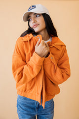 Fall Feeling Jacket in Orange