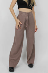 Unwritten Love Knit Pants in Brown